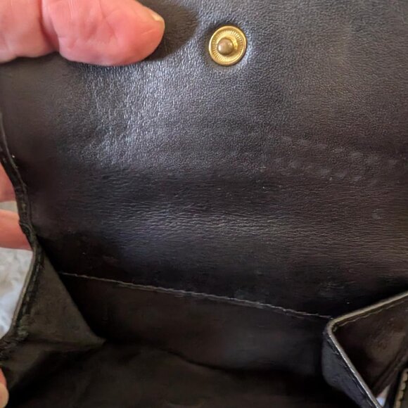 COACH SIGNATURE BI-FOLD WALLET Leather & Canvas - Picture 3 of 5